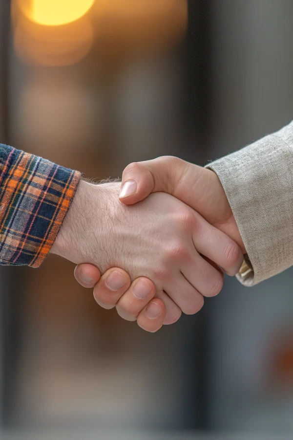 Solo fund decision moment — hand pressing doorbell of new home, financial choice